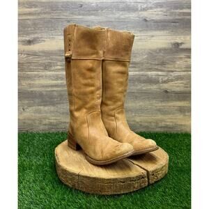 Destroy Women - Size 8 - Tan Tall Moto Boots